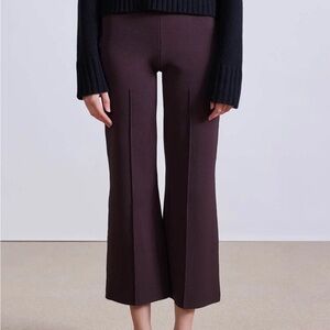 Apiece Apart - Rene Kick Flare Knit Pant - Sz Small - Chocolate